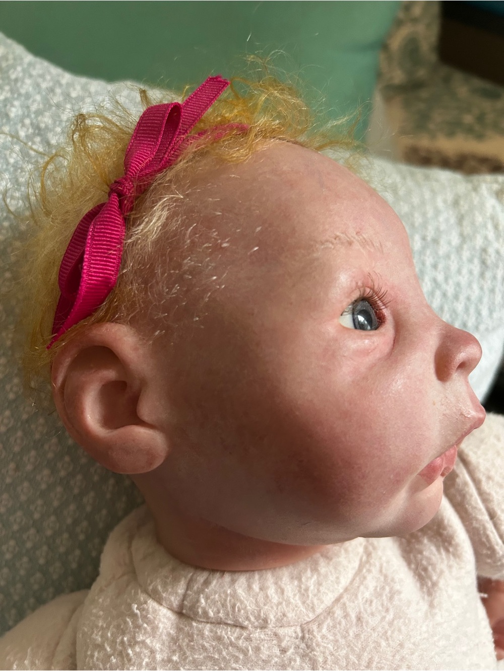Lifelike Reborn Baby Doll By Artist Jo Beckman 23” Weight 6.2 oz - Picture 3 of 16